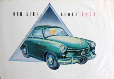 Lloyd LP 400 S Modelprogram 1954 Carbrochure (10133)